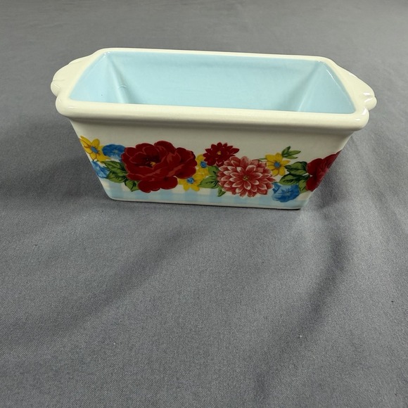 The Pioneer Woman Other - The Pioneer Woman Sweet Rose Mini Loaf Pan Blue Floral